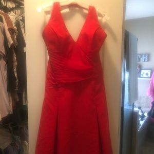 Red semi formal dress